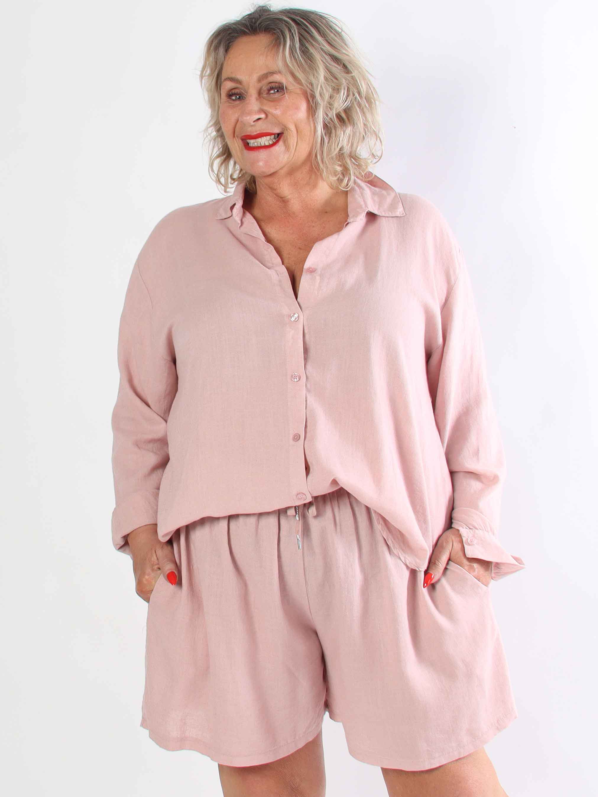 Clara Shorts - Lätta shorts i viskos och linne